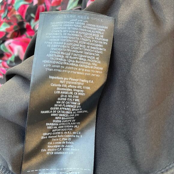 Y2K Cottagecor prairie Sheer Floral Ruched Bodycon Cutout Back GUESS Dress small - Picture 11 of 12